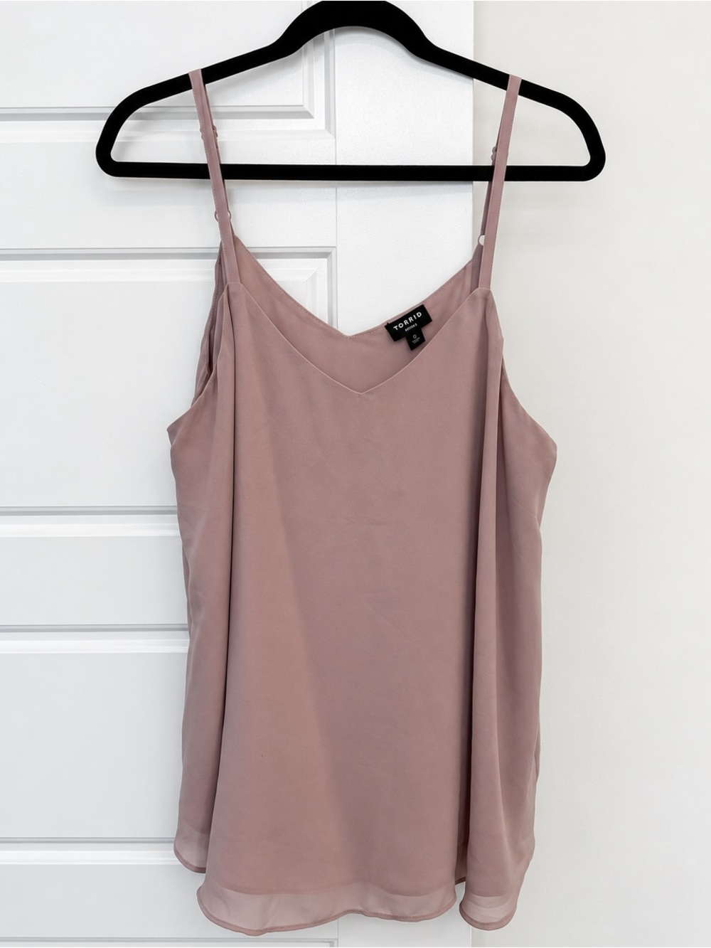Torrid Sophie Dusty Rose Double Layer Chiffon Swing Cami Plus Size 0